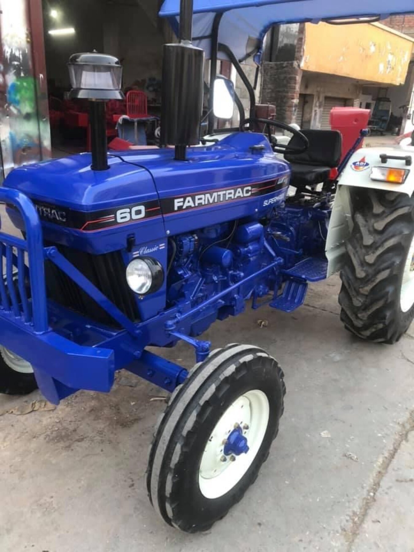 Farmtrac 60 restored close-up