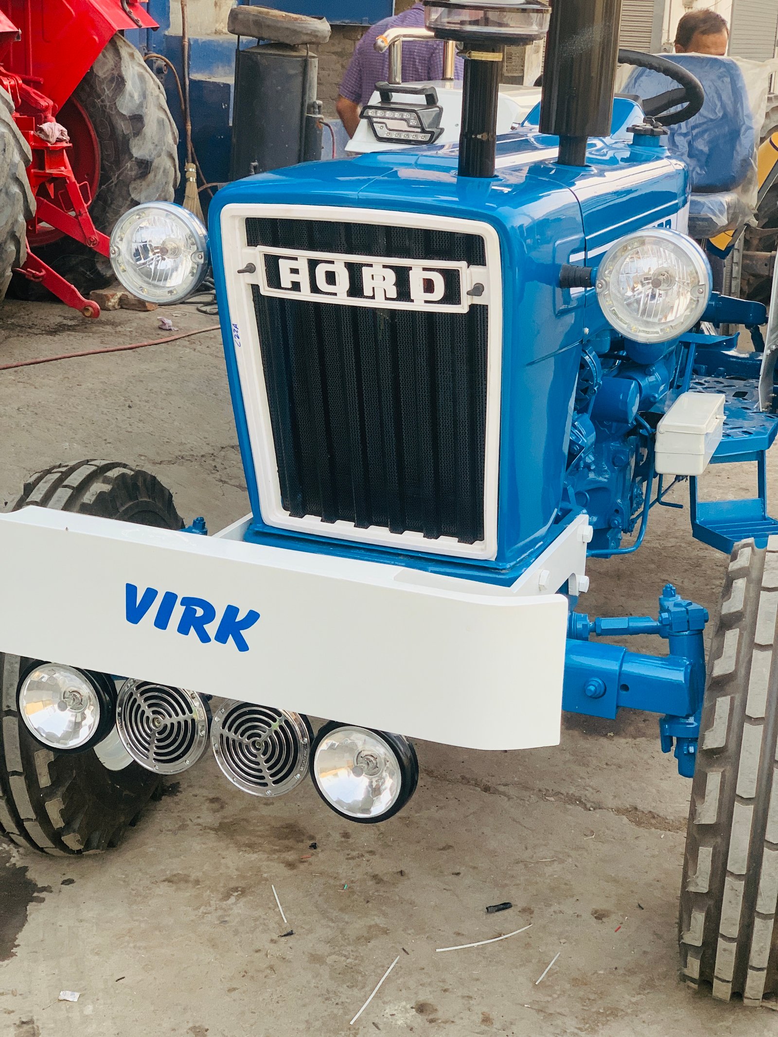 Ford 3600 restored, custom front grille build for customer