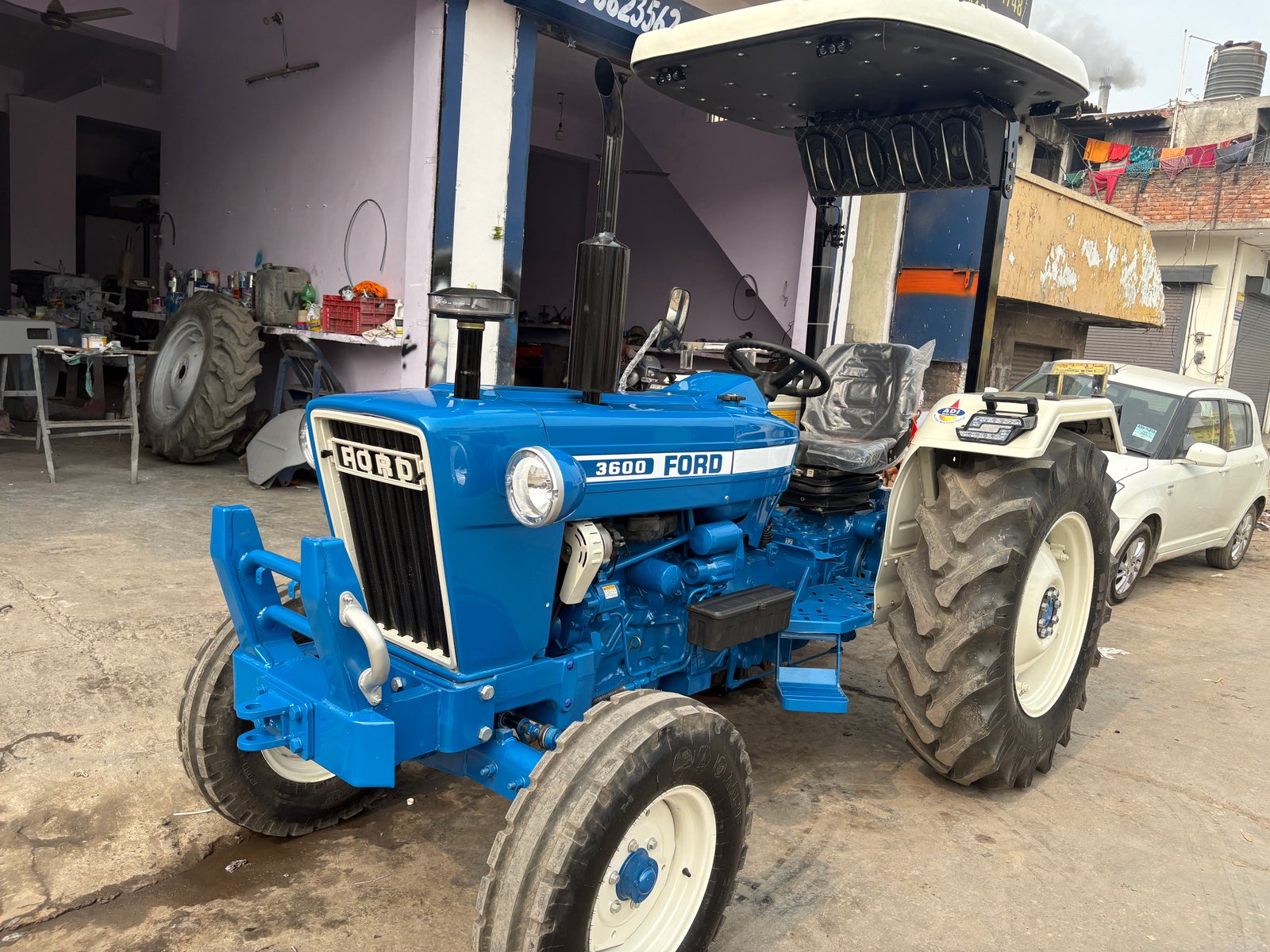 Ford 3600 restored with canopy, delivered
