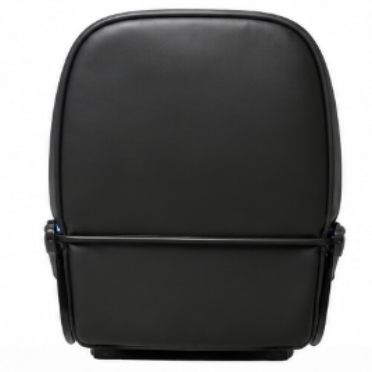 Black seat cover, rear view